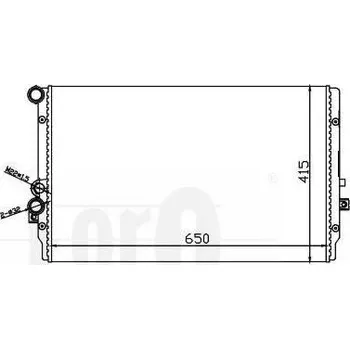 Chladič motoru LORO Chladič vody LOR 053-017-0011
