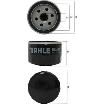 Filtr do auta Olejový filtr MAHLE OC 467
