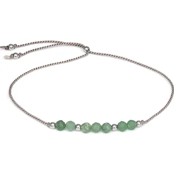 Náramek AGATO Šňůrkový náramek s avanturínem HE29R3S-GY