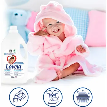 Prací gel Prací prostředek na bílé prádlo Lovela 2,9 l