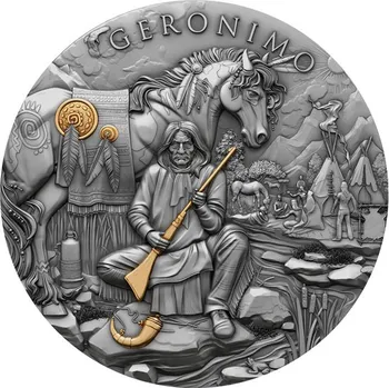 Stříbrná mince 2 Oz Legendární bojovníci - Geronimo