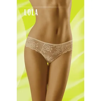 Kalhotky Dámské kalhotky LOLA Béžová - WOLBAR Barva: béžová, Velikost: S