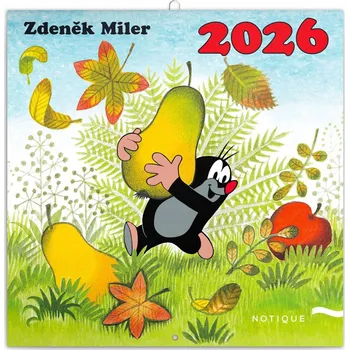 Kalendář NOTIQUE Poznámkový kalendář Krteček 2026, 30 x 30 cm