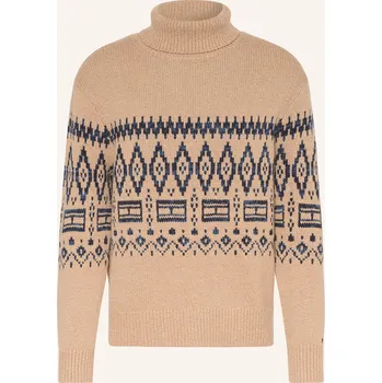 Pánský svetr Tommy Hilfiger Pánský Svetr S Rolákem, velbloudí / tmavě...