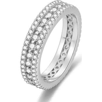 Prsten AGATO Luxusní stříbrný prsten se zirkony AGG325 Velikost: 54 (3,57 g)