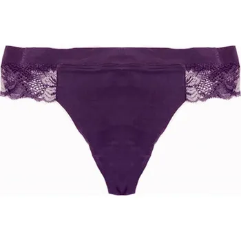 Dámské oblečení Dámské tanga QF6628E - UXD - fialová - Calvin Klein Barva: Fialová, Velikost: S