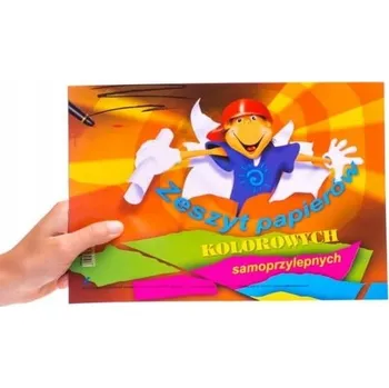Sešit samolepicích barevných papírů A4/8 listů. Kreska