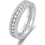 AGATO Luxusní stříbrný prsten se zirkony AGG325 Velikost: 60 (3,78 g)