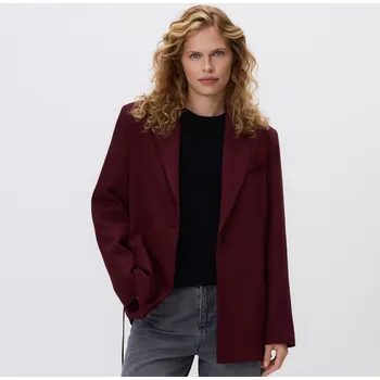 Dámské sako Reserved - Blejzr s&nbsp;ozdobným vázáním - bordó - 614HJ-53X - 614HJ-53X-XXL