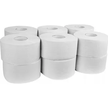 Toaletní papír Toaletní papír celulózový bez vůně, 2vrstvý, 100 m, 12 ks