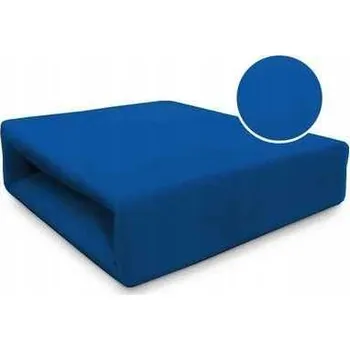 Prostěradlo Prostěradlo JERSEY 140x200 cm tmavě modré s gumou