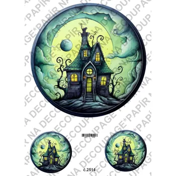 Umělecký papír Rýžový a soft papír na decoupage - Hallowen - KB2514 Materiál: Soft, Rozměr: A4