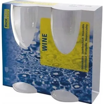 Sklenice Skleničky na červené víno EuroTrail bezbarvé 2 65 Ml 2 ks