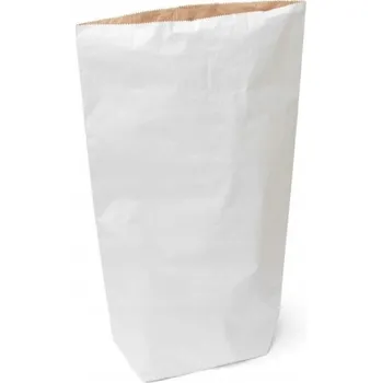 Utěrka Papírové pytle bílé 40x70cm, 3vrstvé, 10 kusů