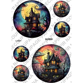Umělecký papír Rýžový a soft papír na decoupage - Hallowen - KB2521 Materiál: Soft, Rozměr: A4