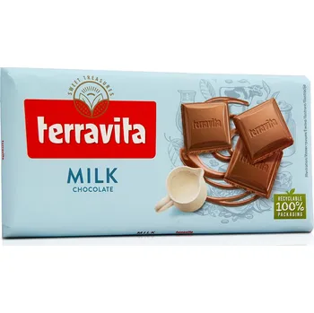 Čokoláda Terravita Sp. z.o.o., ul Szarych Szeregów 48, Poznaň, Polsko Terravita - mléčná čokoláda 100g