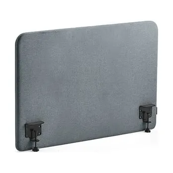 Paraván Stolový paraván ZONE, černé svorky, 1000X650x36 mm, potah Rivet, modrošedá
