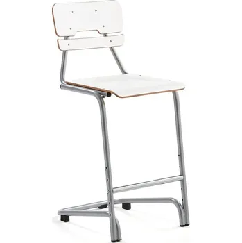 Jídelní židle Školní židle DOCTRINA, výška 650 mm, bílá