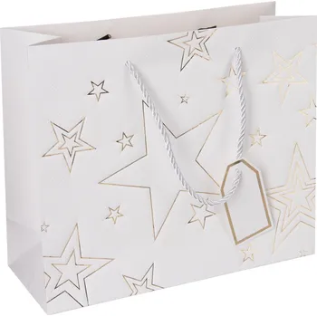 Dárková taška hvězda 31x12x26 cm