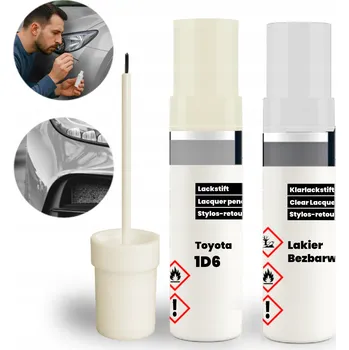 Lak na dřevo TOYOTA 1D6 Opravná sada 2v1 - Pro opravu škrábanců a oděrek | ZÁKLAD + LAK