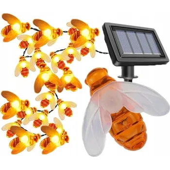 Venkovní osvětlení SOLÁRNÍ GIRLANDA SVĚTÝLKA VČELY SADA 20 LED ZAHRADNÍ VČELKY