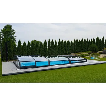Zastřešení bazénu DIAMANT - 6modulů 300x1274 + 245 cm