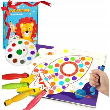 omalovánky Omalovánky Omyvatelné Fixy Malování Puntíky Hotové Vzory 3+