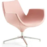 Lounge křeslo ENJOY, nízké opěradlo, světle růžové