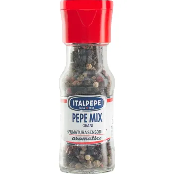 Koření Italpepe pepř čtyř druhů celý ve skle (Pepe Mix) 25g