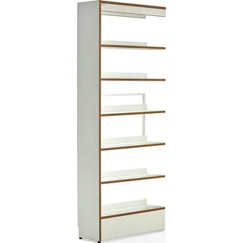 Dílenský regál Regál na knihy STORY, přídavný, jednostranný, 2240x898x305 mm, 6 polic, bílá