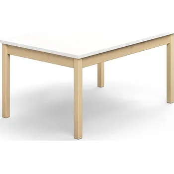 Psací stůl Stůl DECIBEL, 1200x800x590 mm, akustická HPL deska, bříza/bílá
