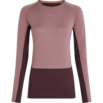 Dámské triko Icebreaker Merino 260 ZoneKnit LS Crewe Velikost: S / Barva: růžová