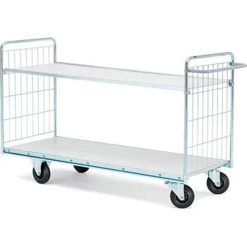 Policový vozík CARRIER, 2 police, 1600x600 mm