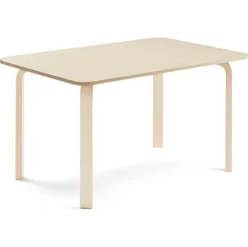 Jídelní stůl Stůl ELTON, 1200x800x640 mm, bříza, akustická HPL deska, bříza