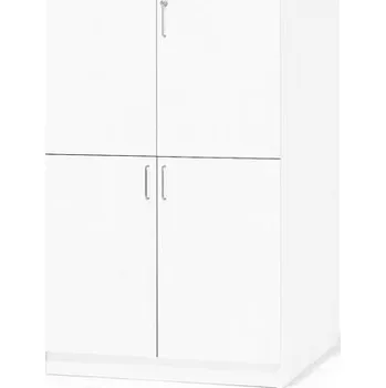 Šatní skříň Skříň THEO, 4 dveře, 2100x1000x600 mm, bílá