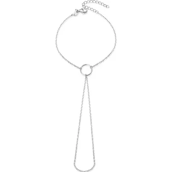 Náramek AGATO Stříbrný náramek s provlečením na prst AGB736/21