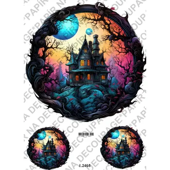 Umělecký papír Rýžový a soft papír na decoupage - Hallowen - KB2465 Materiál: Soft, Rozměr: A4