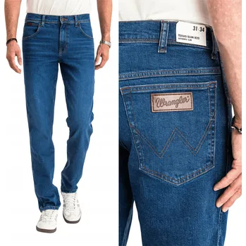 Pánské džíny Wrangler Texas Slim Jeans pánské džíny rovného střihu velikost 31/32