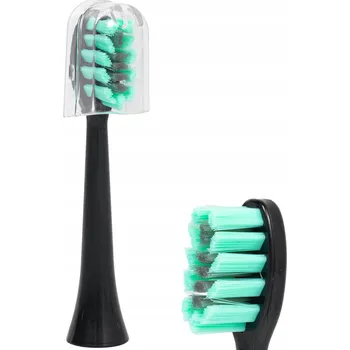 Elektrický zubní kartáček HLAVICE K ZUBNÍMU KARTÁČKU K ZUBNÍMU KARTÁČKU HECKERMANN A6S+PLUS ČERNÁ