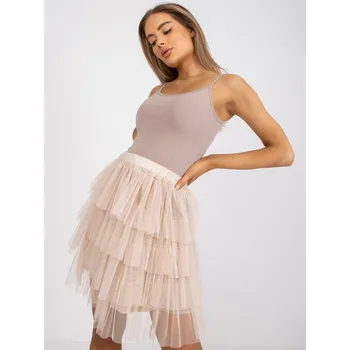 Dámské oblečení Béžová sukně Och Bella krémová 1929523