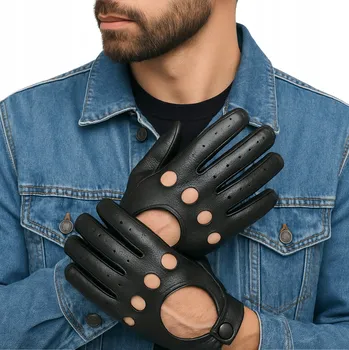 Rukavice Hagne pětiprsté rukavice z pravé kůže, velikost L - muž