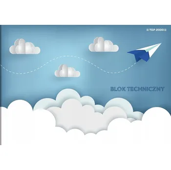 Blok Technický blok A4, 10 listů, 140g, TOP 2000, bílý