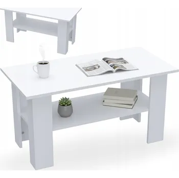 Konferenční stolek Konferenční stolek Bracia Mebelek obdélníkový 100 x 50 x 52 cm bílý