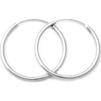 Náušnice AGATO Jemné stříbrné kruhy AGUC351 Průměr: 60 mm (4,95 g )