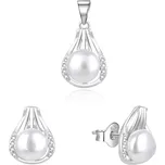 AGATO Elegantní stříbrná souprava šperků s říčními perlami AGSET271PL