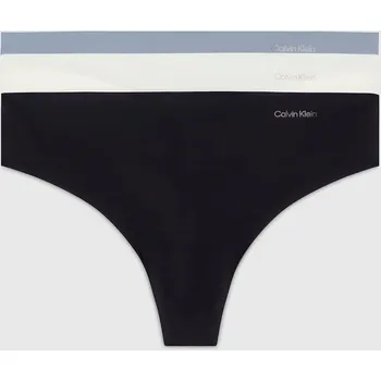 Kalhotky Dámská tanga 3Pack 000QD3558E NP0 vícebarevné - Calvin Klein Velikost: L