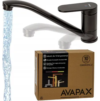Vodovodní baterie Stojánková kuchyňská baterie Avapax LUNEPO černá