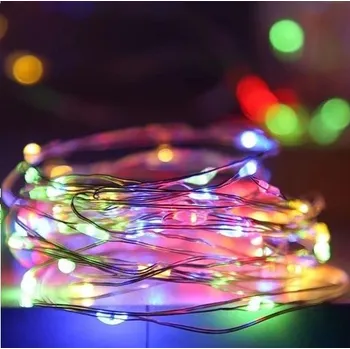 Vánoční dekorace LED SVĚTELNÝ ŘETĚZ VÁNOČNÍ STROMEČEK 30 LED 3m RGB