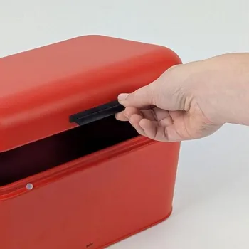 chlebník Kela Chlebník Frisca kov, červená 30x18x16,5 cm