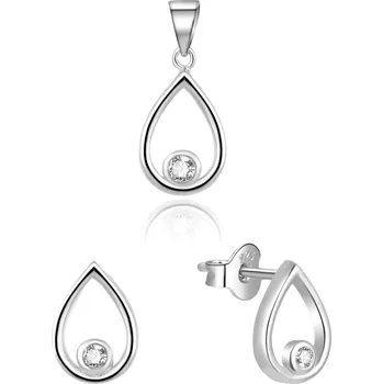 Náušnice AGATO Něžná souprava šperků se zirkony AGSET252L